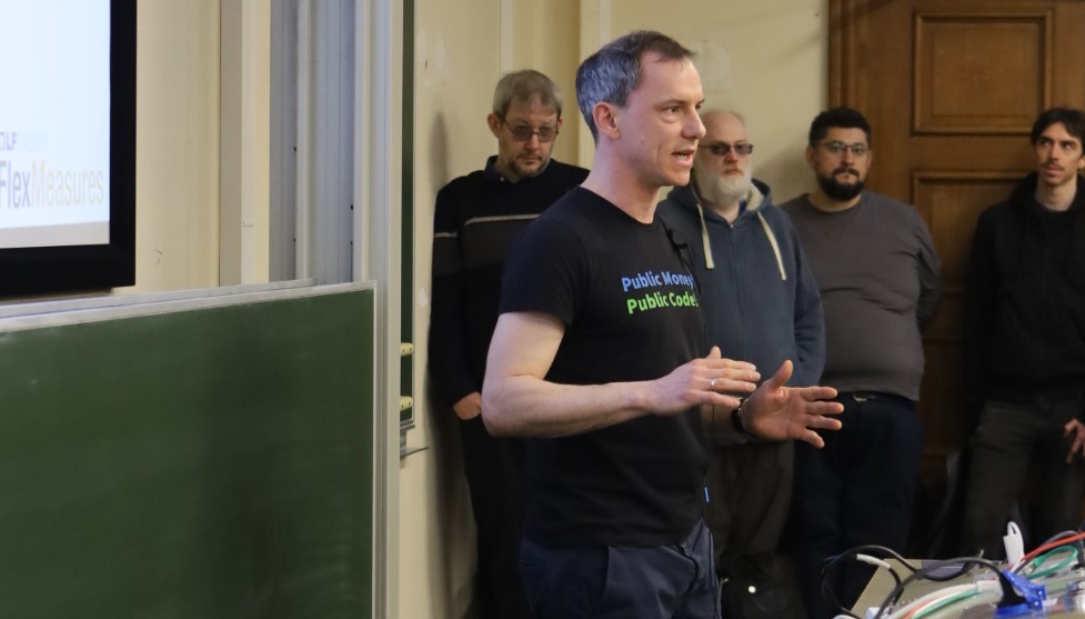 Nicolas speaking at FOSDEM 2026